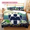 Monterrey Football Club Pattern Bedding Home Decoration Birthday & Festival Gift (1 * Duvet Cover + 2 * Pillowcase, Without Core)