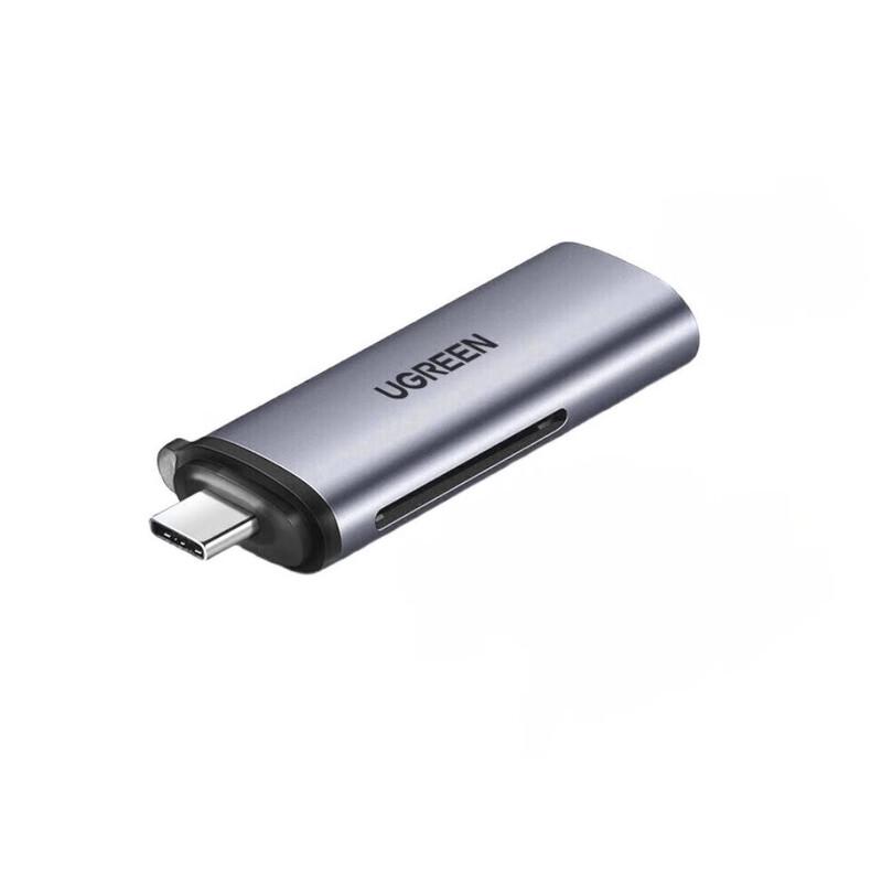 Ugreen USB/Type-C 3.0 Dual Slot Card Reader серый