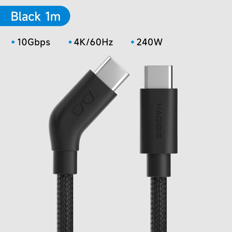 Hagibis AR Smart Glasses Cable USB C Charging Data & Power Supply Cable 4K60Hz Wedge Plug for XREAL One/Air RayNeo Air VITURE