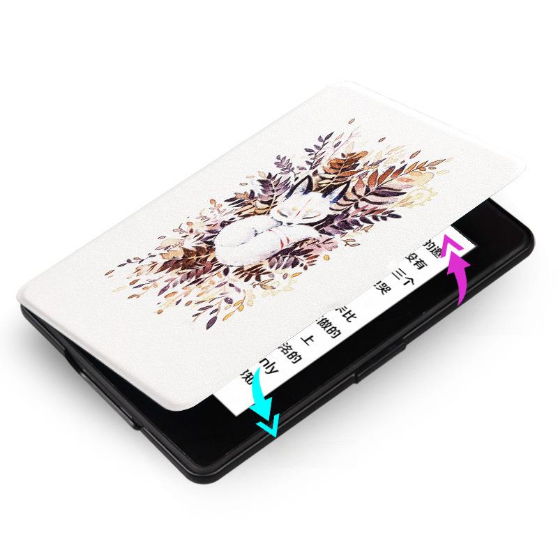 Kindle Paperwhite 32 Painted Slim Leather Protective Cover