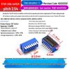 SMD DIP Switch, Flat Toggle, 2P 4-10 Positions, 2.54mm, Red/Blue/Black