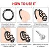 Male Penis Lock 3 Different Sizes of Male Chastity Cage Device with Key Tease Resin Chastity Locked Cage Adult Male Sex Toys SM