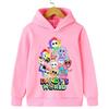 Herbst-Hoodie für Jungen und Mädchen, Dandy's World Bunter Spielcharakter-Gruppendruck, Warmer Pullover-Hoodie, Schönes Geschenk für Kinder, die Abenteuer-Cartoons lieben