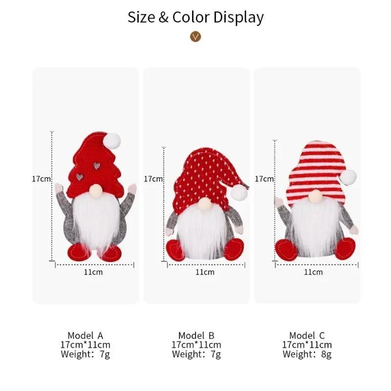 Creative Christmas Cutlery Holder Knife Fork Bags Gnome Santa Claus Xmas Tableware Holders Party Dinner Table Decorate Supplies