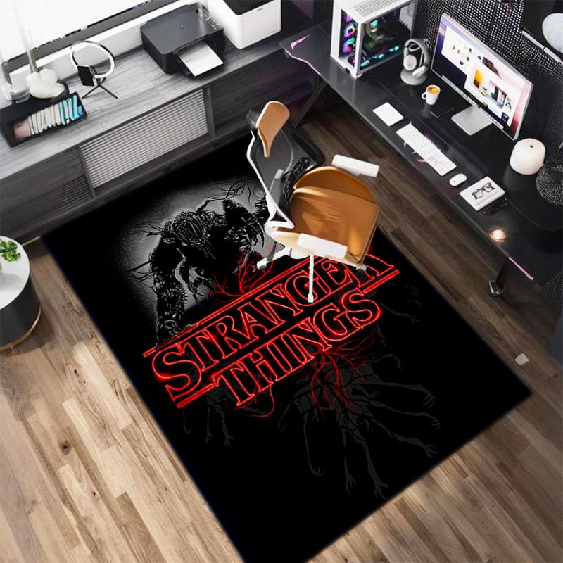 Halloween Horror Horror Theme Stranger Things Carpet Home Living Room Decoration Table and Chairs Anti Slip Door Mat Outdoor Picnic Mat Carpet A7