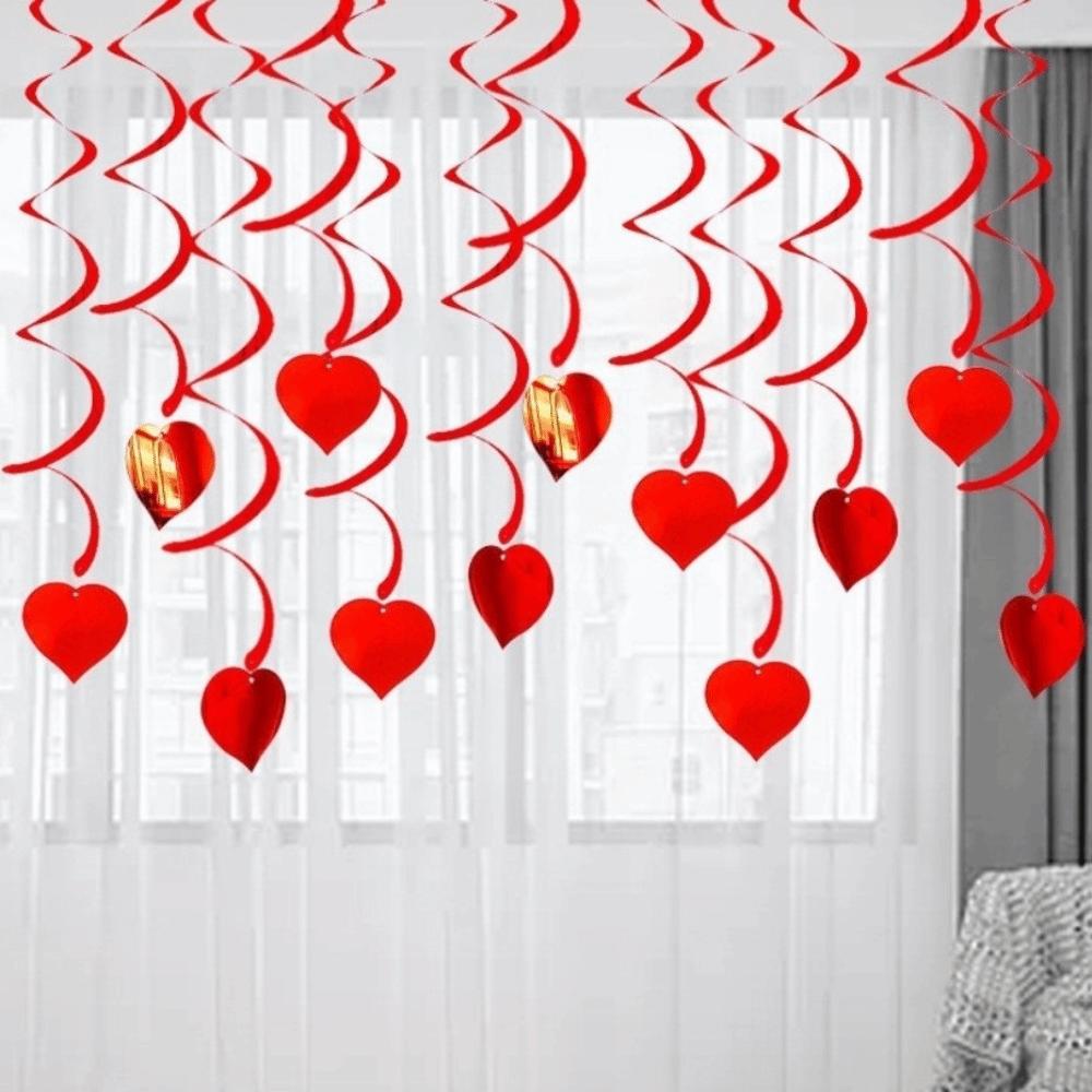 Romantic Valentine's Day Love Pulling DIY Decorations Love Flower Hanging Curtain Wedding Party Supplies
