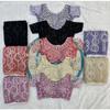 Hochwertiger Netz-Saree mit Perlen-, Pailletten- und Perlenstickerei