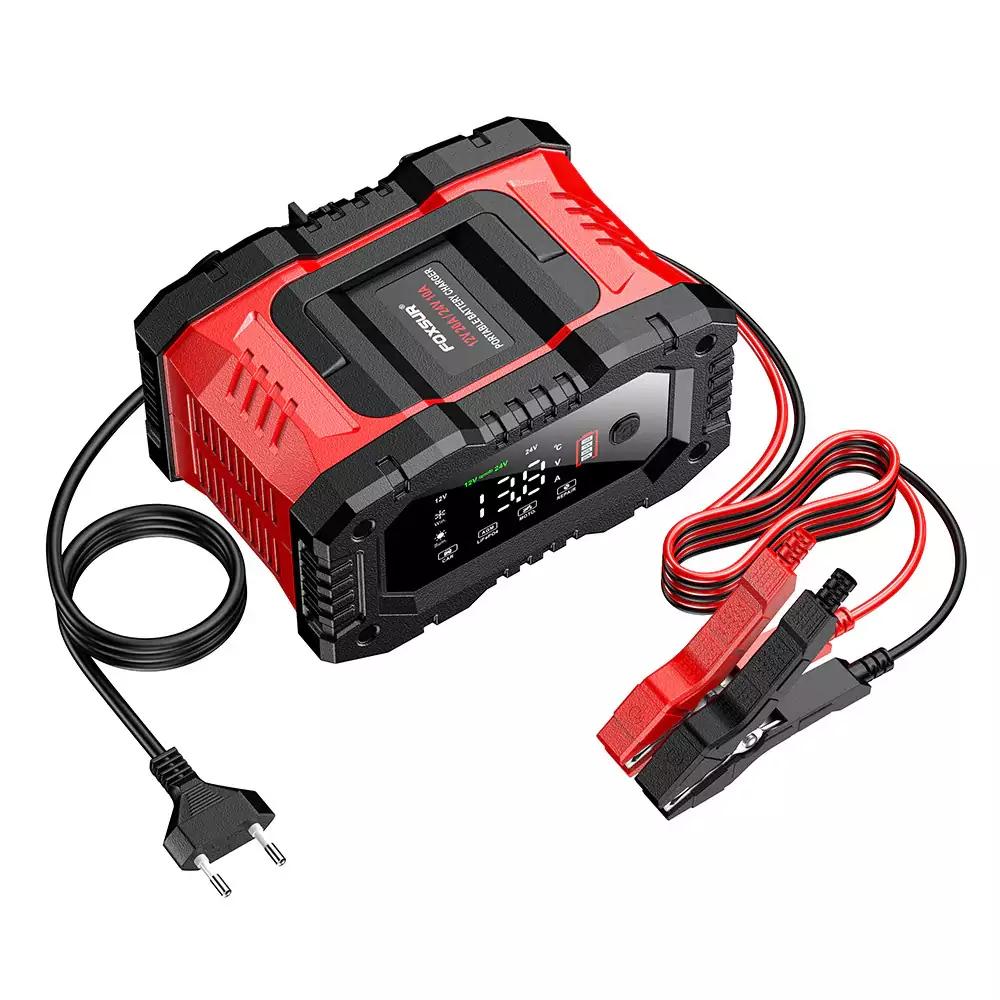 Ladegerät Foxsur 12V 24V 20A Lcd