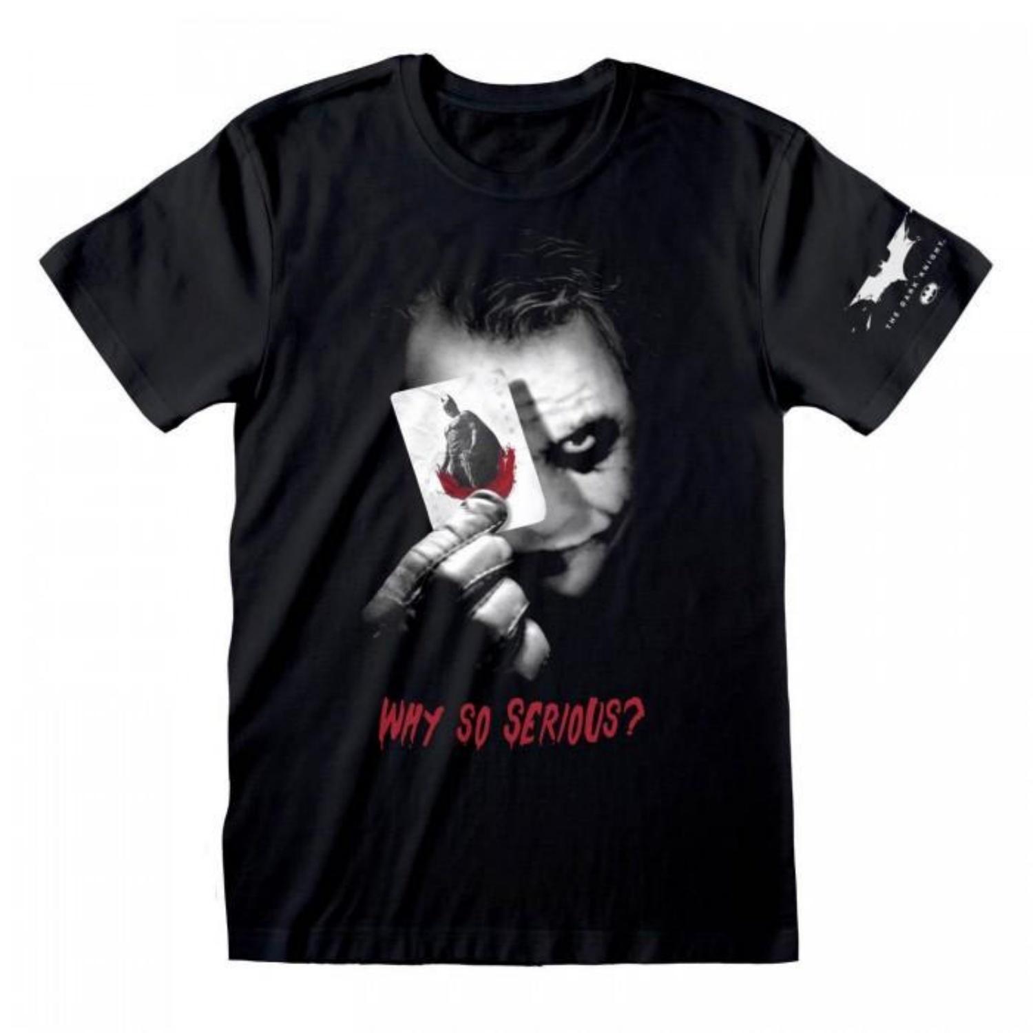Batman_ The Dark Knight Unisex Adult Why So Serious T-Shirt S