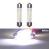 4X Festoon 31MM 36MM 39MM 41MM C5W C10W Led Bulbs COB Glass Door Trunk Housing Dome Lamp Car License Plate Light White 6000K 12V