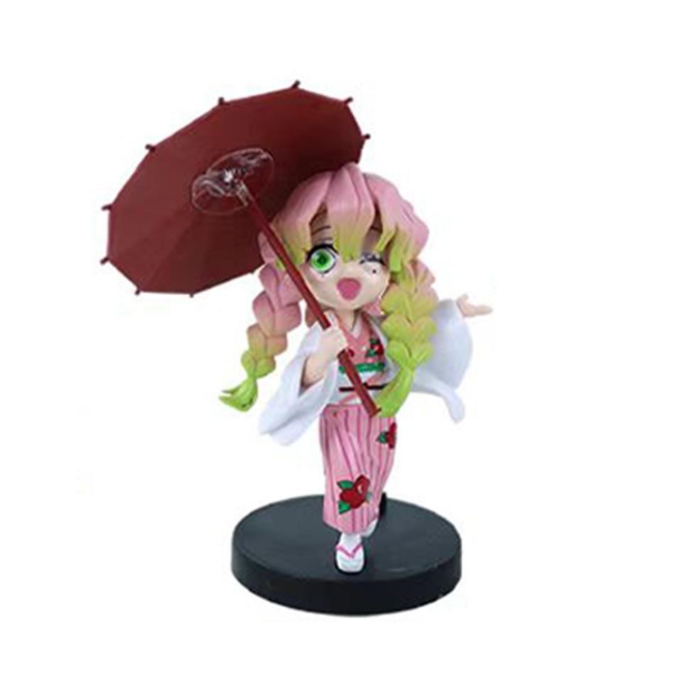 Anime Genuine Demon Slayer Action Figure Plum Rain Series Kochou Shinobu Tomioka Giyuu Kanroji Mitsuri Mystery Box Toy Gift