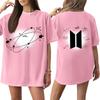Hot Sale Korean KPOP BTS Letter Same Style Graphic Print T-Shirt Streetwear Fashion Summer New Tee Clothes Oversized Men Women Kpop Star T Shirt