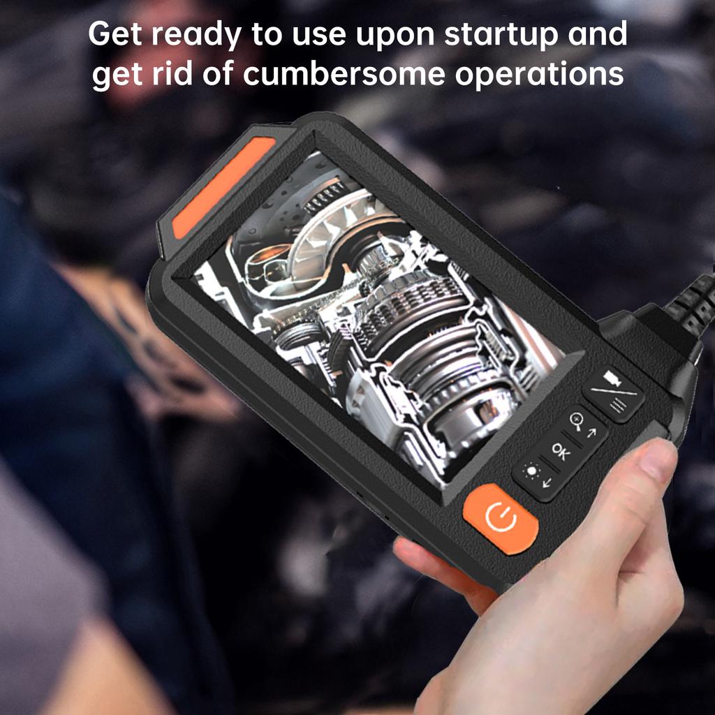 Industrial 1080P Sewer Inspection Camera Dual Lens with 8 LED Lights Endoscope Pipe Camera 4.3" HD