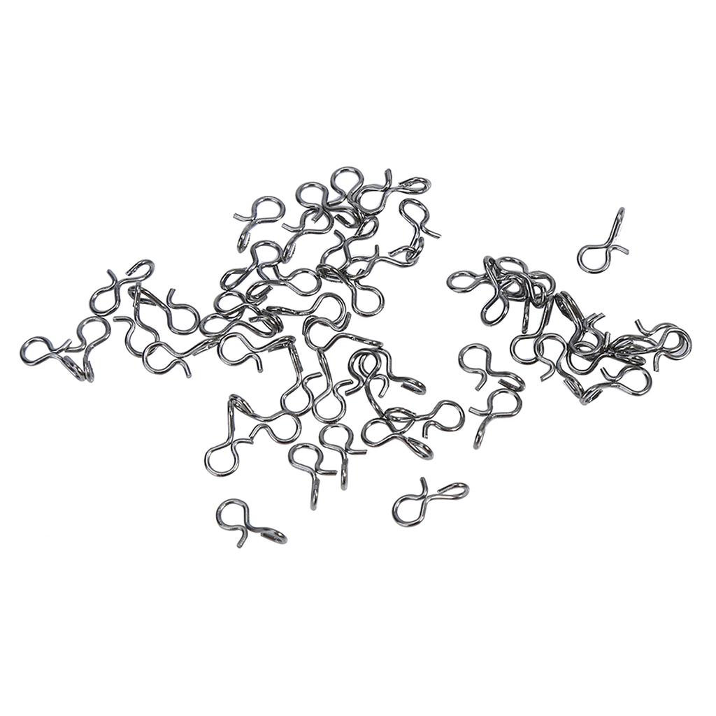 Černá nerezová ocel Muškařský háček Nástraha Karabinka Pohodlná výměna Rybářské karabinky (S)