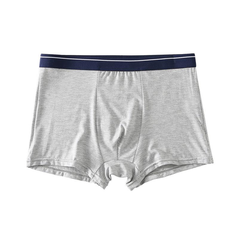 Men's Mid-Rise Pure Cotton Breathable Boxer Briefs - Youth Sports Trendy Style