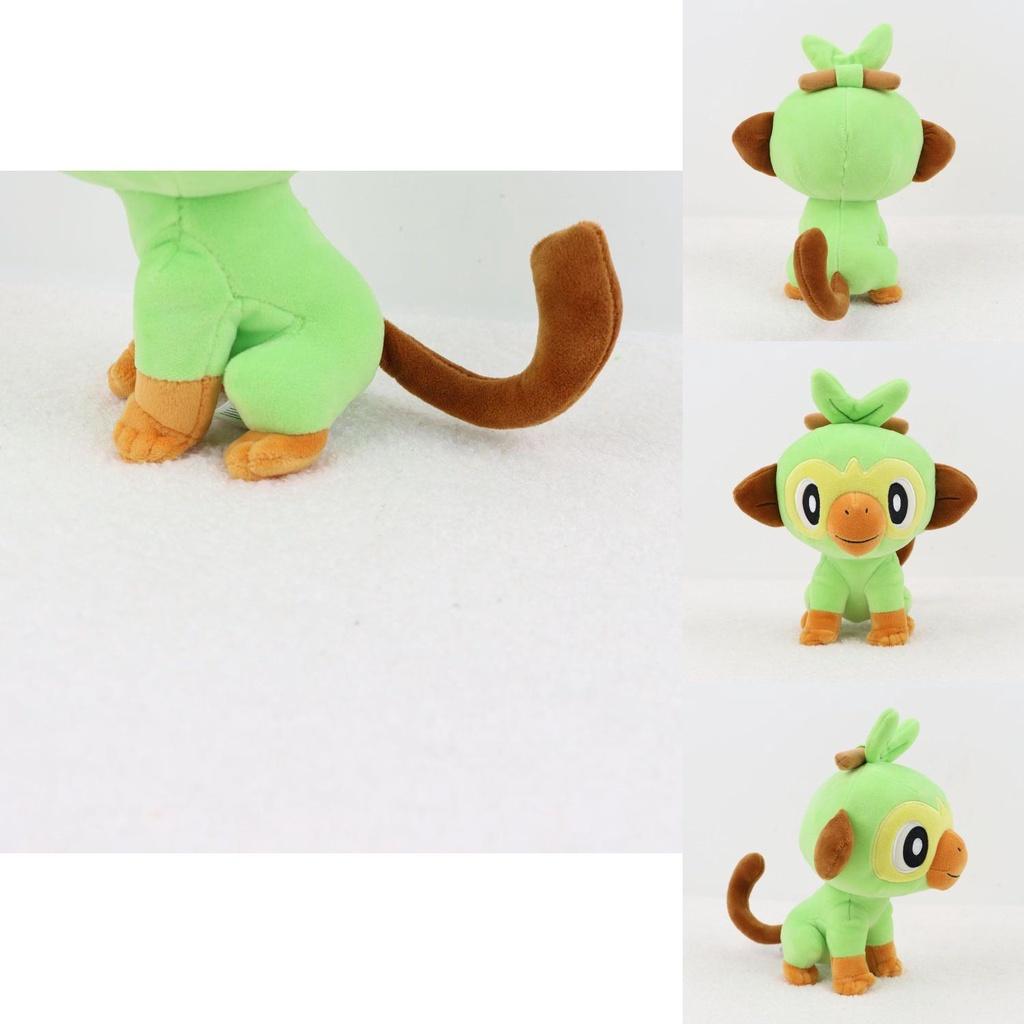 Adorable 7.8in Pokemon Grookey Plush Toy Soft Stuffed Monkey Doll