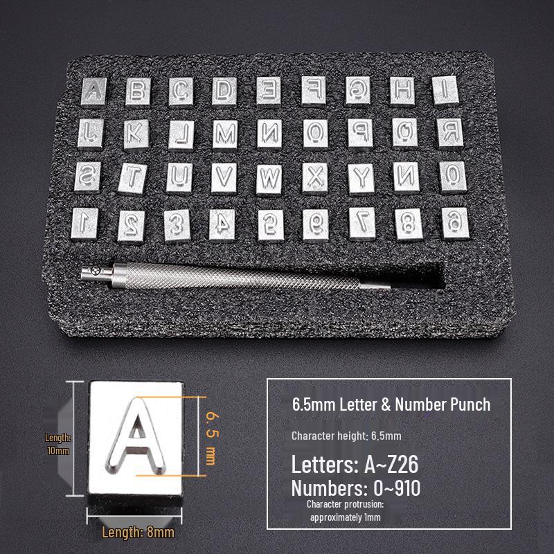 

Инструмент для ручной работы по коже: Алфавитные штампы для цифровой печати и резьбы