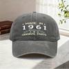 Made In  Mostly Original Parts Baseball Cap Vintage Birthday Gift Cotton Adjustable Casual Hat