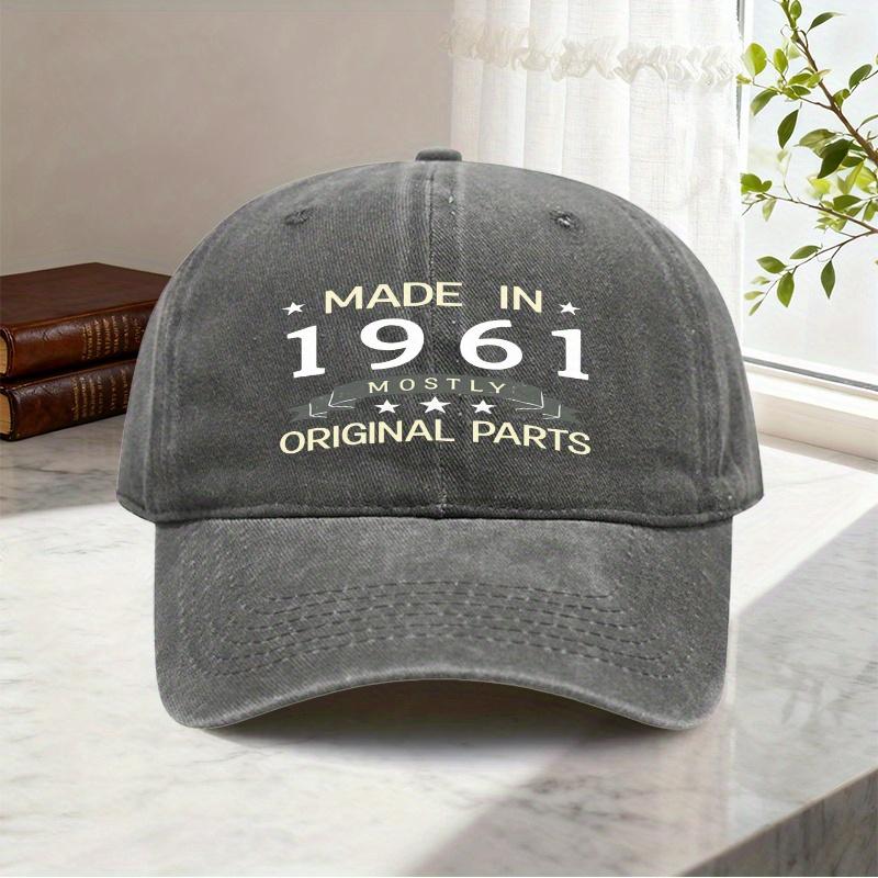 Made In Mostly Original Parts Baseball Cap Vintage Birthday Gift Cotton Adjustable Casual Hat