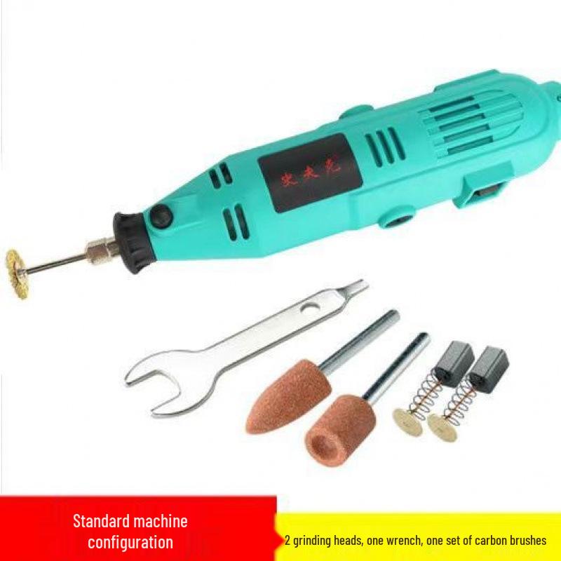 Copper Electric Grinder Pen for Wood, Jade, and Root Carving – Miniature Electric Drill and Grinding Tool