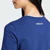 Adidas Camiseta Originals Badge Slim de 3 Rayas para Mujer, Azul Marino, IX3544