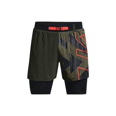 Anywhere Breathable Two-In-One Running Straight Leg Casual Shorts Men Shorts Baroque-Green 1366509-310