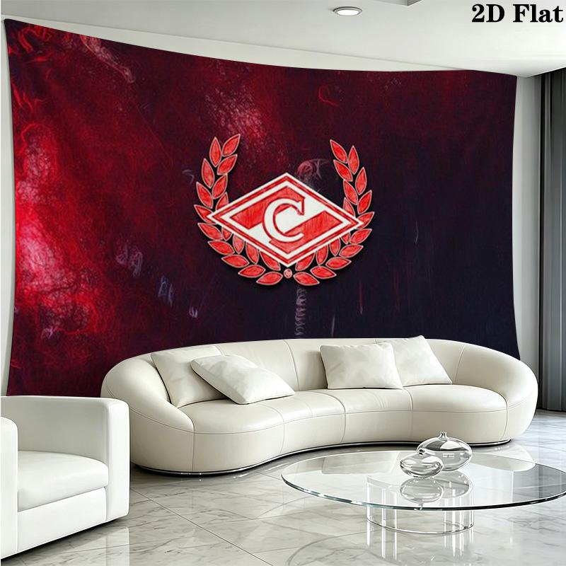 FC Spartak Moscow Wall Tapestry Aesthetic Wall Hanging Printed Fabric Blanket Decorative Tapestries for Bedroom Living Room Home Decor