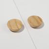 Wood Home Wardrobe Handle Pastoral Style Nordic Style Solid Single Hole Wooden Round Button Handle Drawer Cabinet Handle Drawer Cabinet Handle