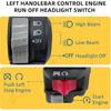 M MATI Left Handlebar Control Engine Start Run Off Headlight Switch For Yamaha Big Bear 350 Warrior 350 Moto-4 225/250/350 PRO-4 Terra Pro