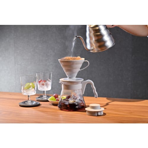 HARIO V60 Coffee Server 02 Set Pale Gray for 1-4 Cups Coffee Drip Made in Japan VCSD-02PGR