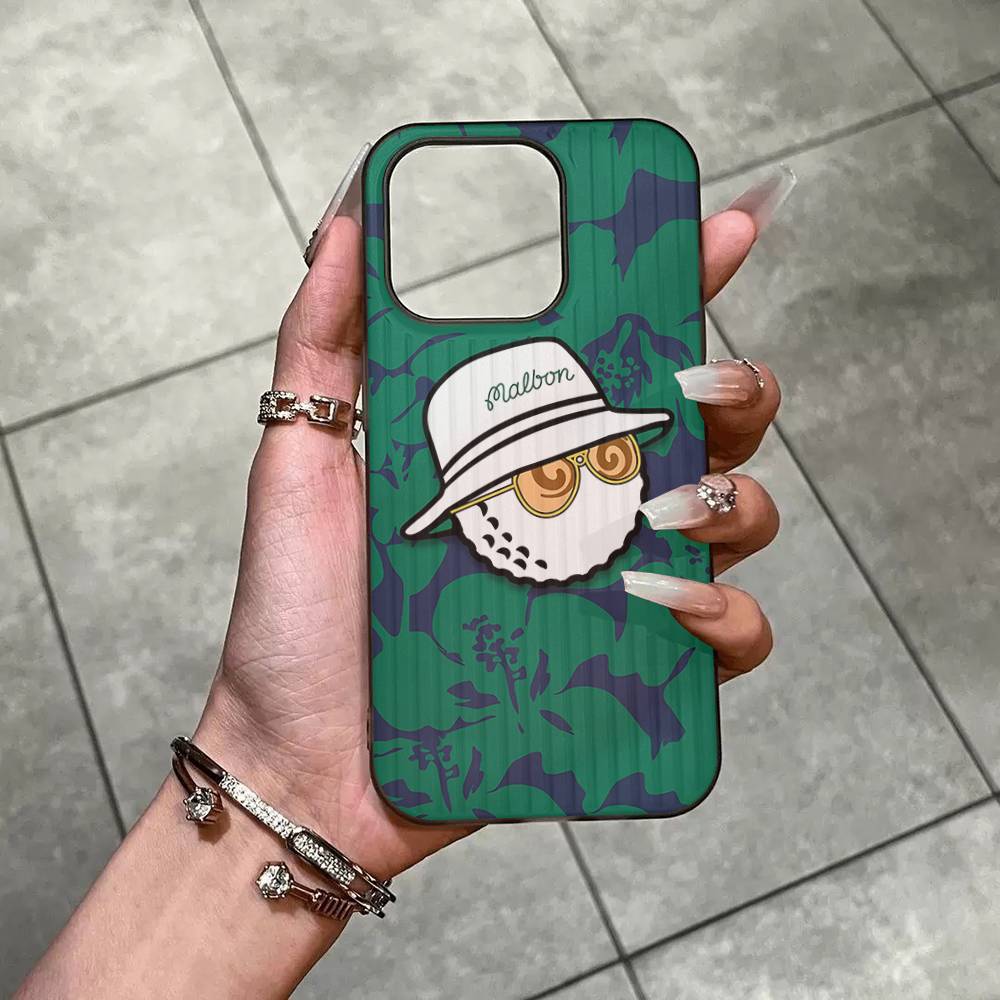 

Fashion M-Malbon G-Golf Logo For IPhone 17 16 15 14 13 12 11 Pro Max Plus Pro Clear Phone Cover Non-Slip Shell iPhone 17pro max