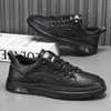 Fashion Leather Men Shoes Breathable Mens Casual Shoes Lightweight Man Walking Sneakers Outdoor Breathable Tennis Sport Shoes
