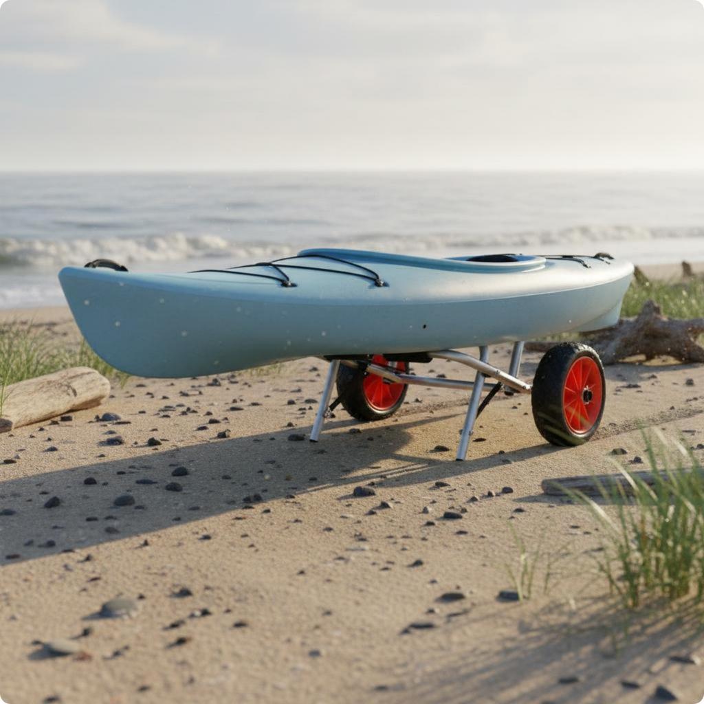 Sup Trolley Aluminum Alloy Kayak Transport Trolley Kayak Trolley High Load Capacity Watercraft Trolley Heavy Duty For Beach