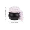 Halloween Decorations Indoor - DIY Bubbling Cauldron Set - Black Plastic Bowl Party Decoration - Spooky Vintage Decor For Home