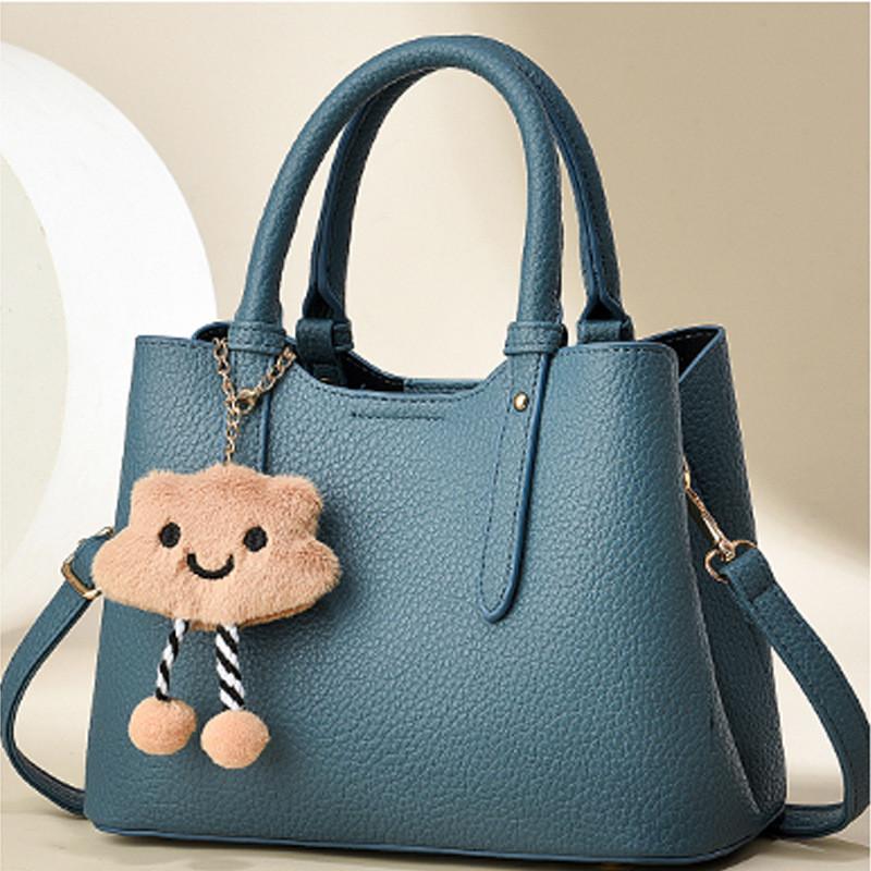 Elegant Casual Tote Bag With Unique Stone Pattern In Black Beige Khaki Blue Burgundy Yellow