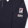 FILA Polo Shirts Unisex Blue Polo Collar Moderate Straight Fit FS2TLF1311X-INA