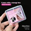 24Pcs/Box 3D French Nail Sticker Reusable Dual Forms Nail Crystals Silicone Molds Forms For Quick Carving Manicure Tool