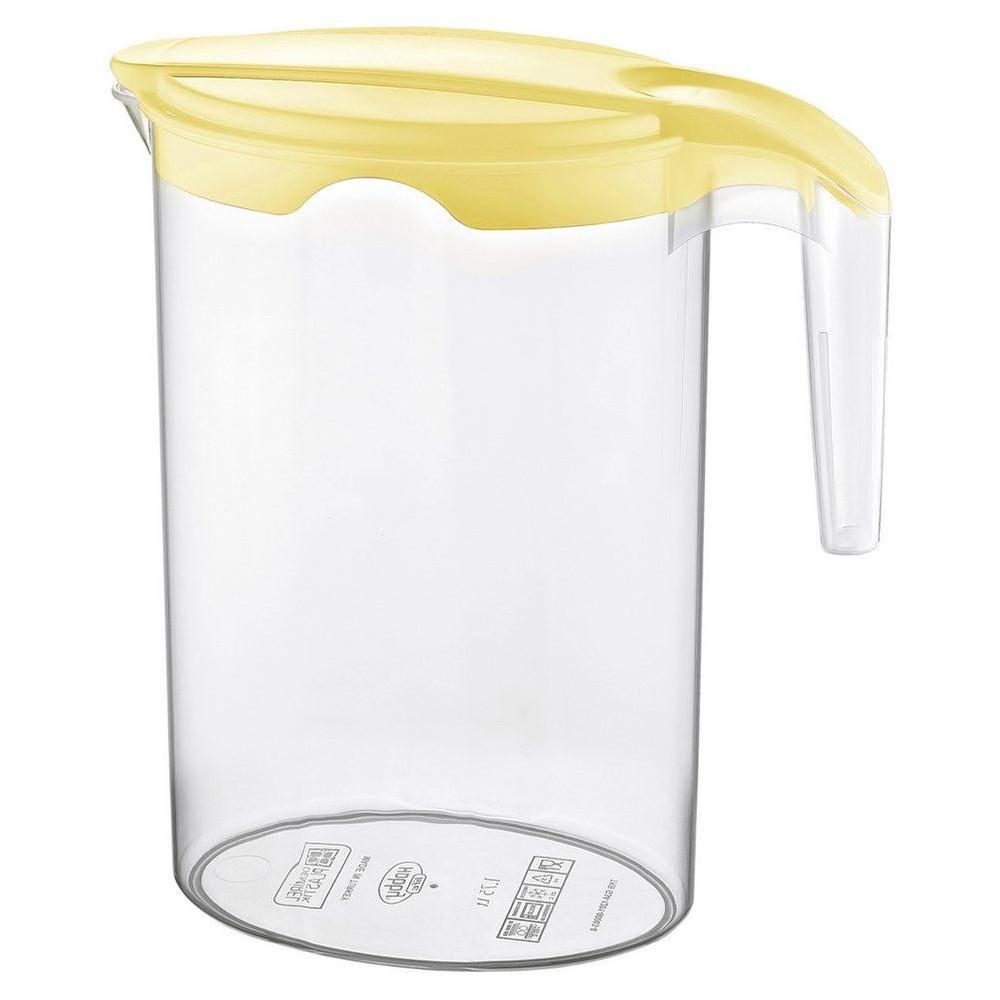 Plastic Jug for Drinks, Water, Juice, Compote, Beverages, with Lid, 1.75l