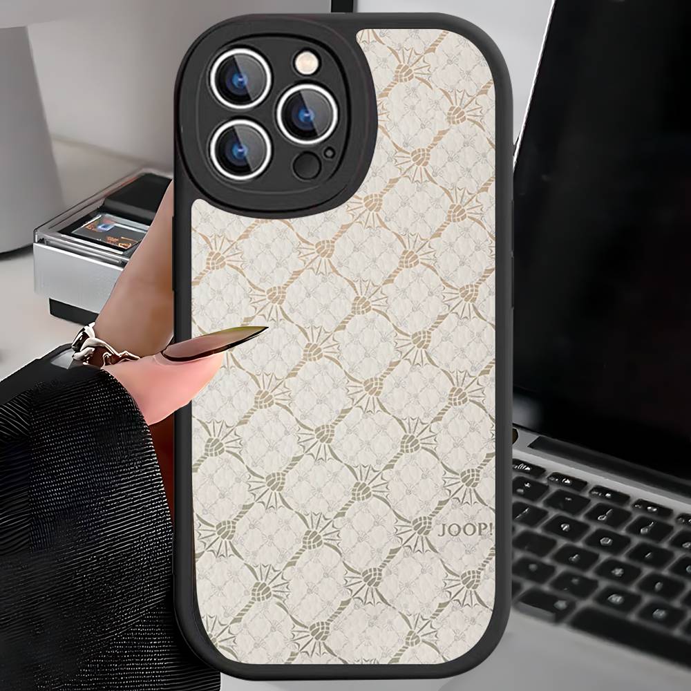 J-Joops Logo Phone Case For IPhone 16 15 14 13 12 11 Pro Max Plus Leather Soft Cover
