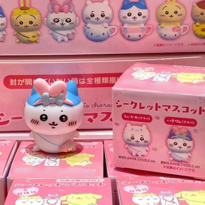 Chikawas Anime Figures Cartoon Cup Chikawas Hachiware Usagi Cartoon Cute Figure Model Ornaments Collection Box Toys Gift