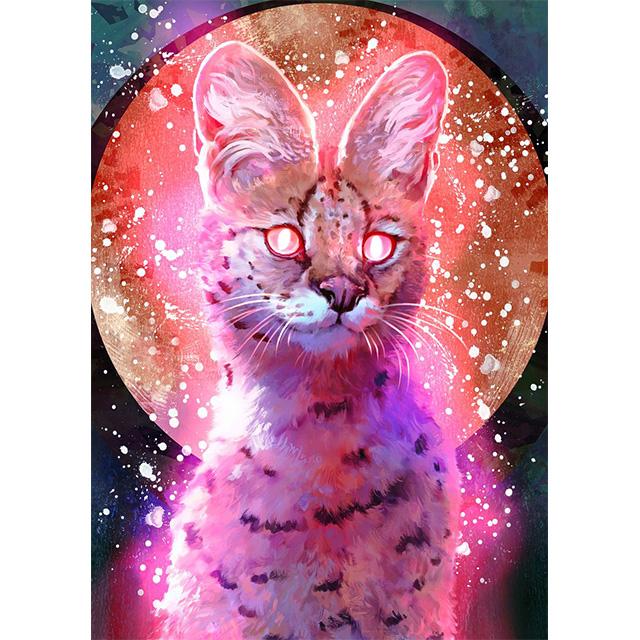 Fantasy Animals Water Fire Elemental Fusion Prints Poster Canvas Painting Modern Wall Art Picture Living Room Bedroom Home Decor