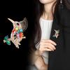 Cute Bird Brooches For Women Men Multi-Color Rhinestone Animal Party Casual Brooch Pins Badge Gifts
