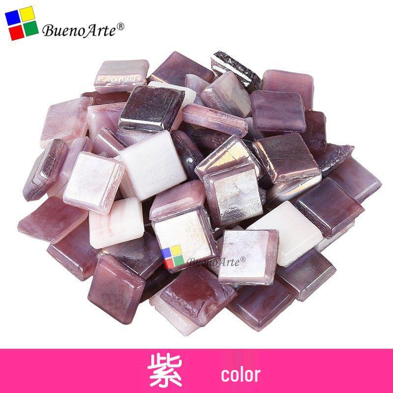 260 Stück 1 cm Transparente Eisjade Mosaik Glasperlen für DIY Kerzenhalter Basteln