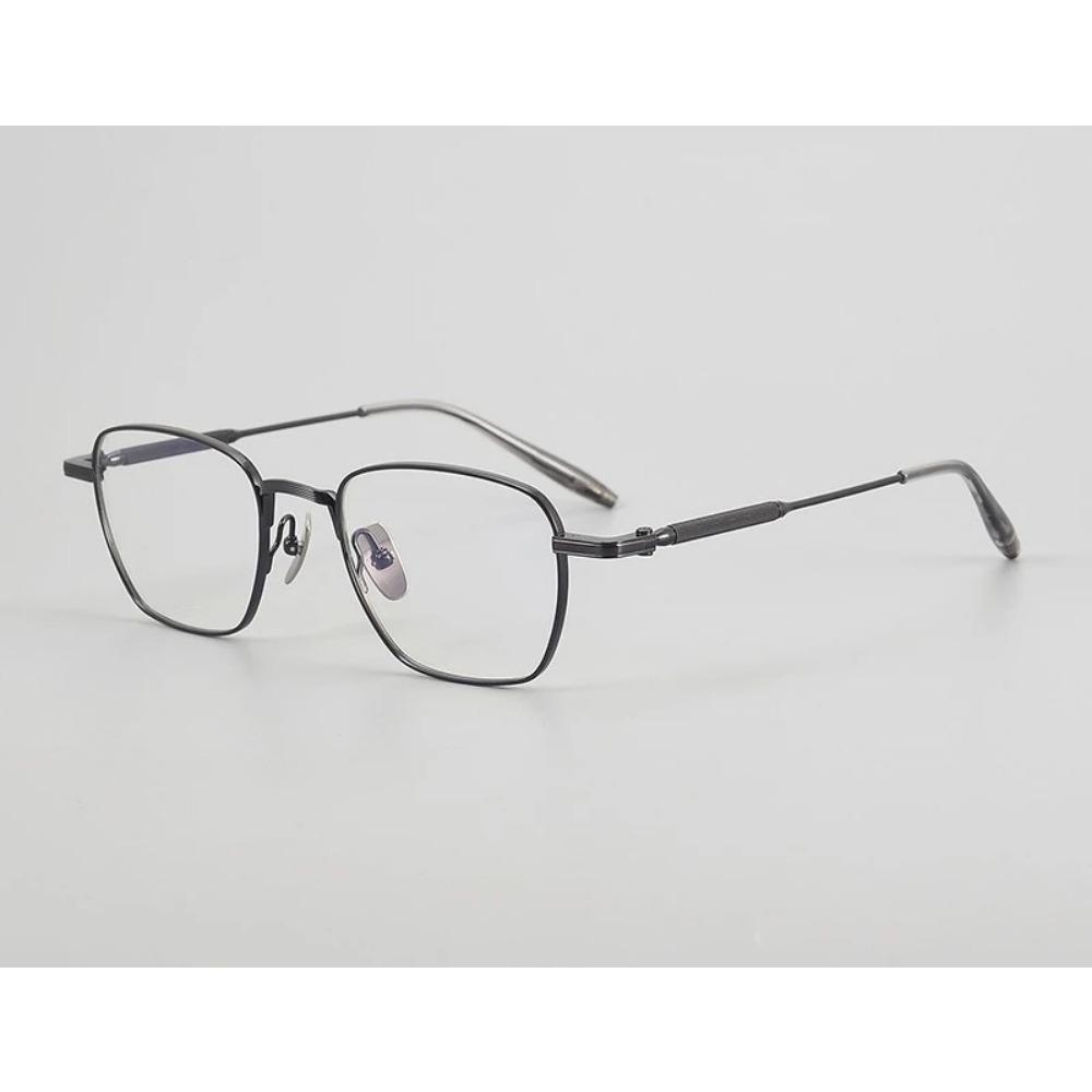 Rame de ochelari noi unisex geometrice pătrate poligonale titan pur ușoare stil vintage ochelari de vedere cu dioptrii ochelari de titan