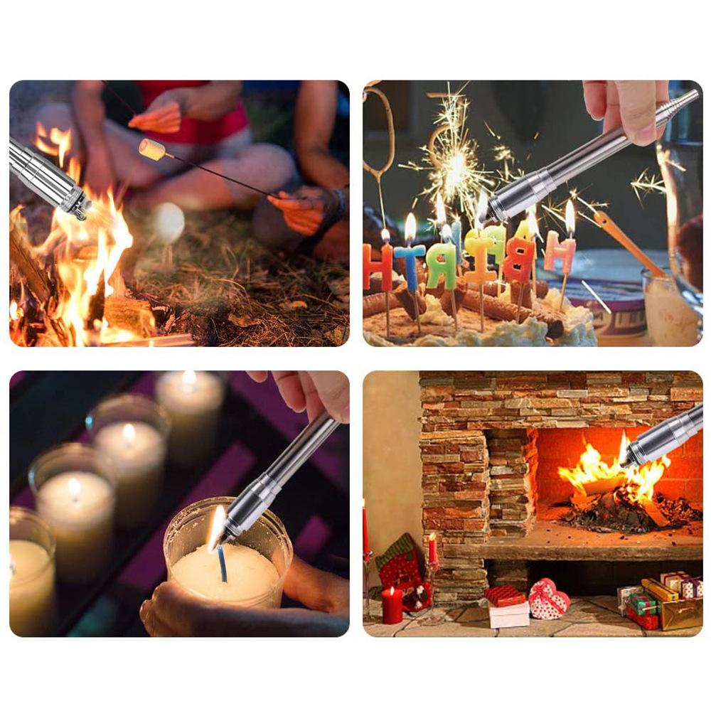 Tragbares Edelstahl-Blasrohr Einziehbares Blasrohr Feueranzünder Feuerstarter Outdoor-Überleben
