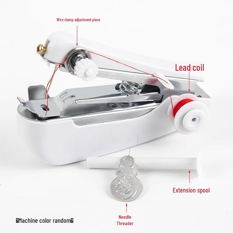 Compact Handheld Sewing Machine: Portable, Versatile, Manual Stitcher for Simple Sewing Tasks