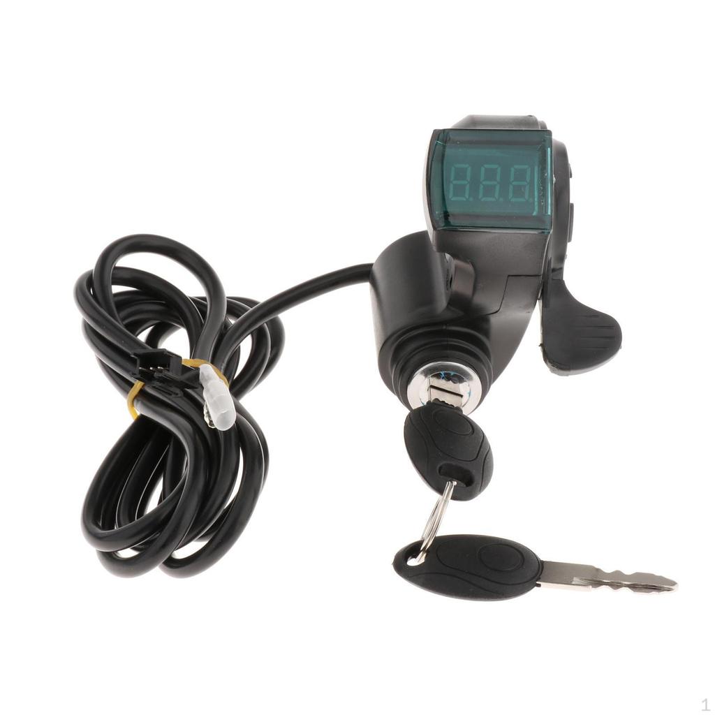 Battery Voltage Display Power Electric Bicycle Twist Throttle Accessory