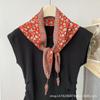 New high-end triangle scarf fashion silk scarf women's small square scarf spring and summer warm scarf thin scarf outside