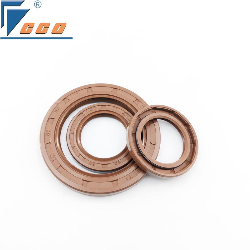 High-Temperature Resistant FKM Double-Lip Skeleton Oil Seal, Fluororubber, All Sizes, Inner Diameter 5-100mm