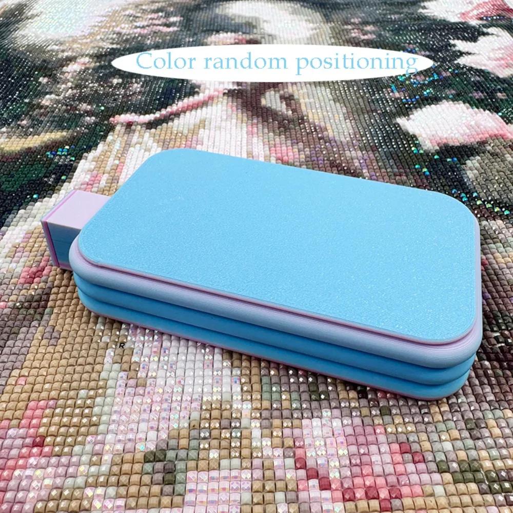 DIY Craft Large Diamond Painting Tray Large Capacity Beading Plates Drill Storage Tray With Cover Colourful